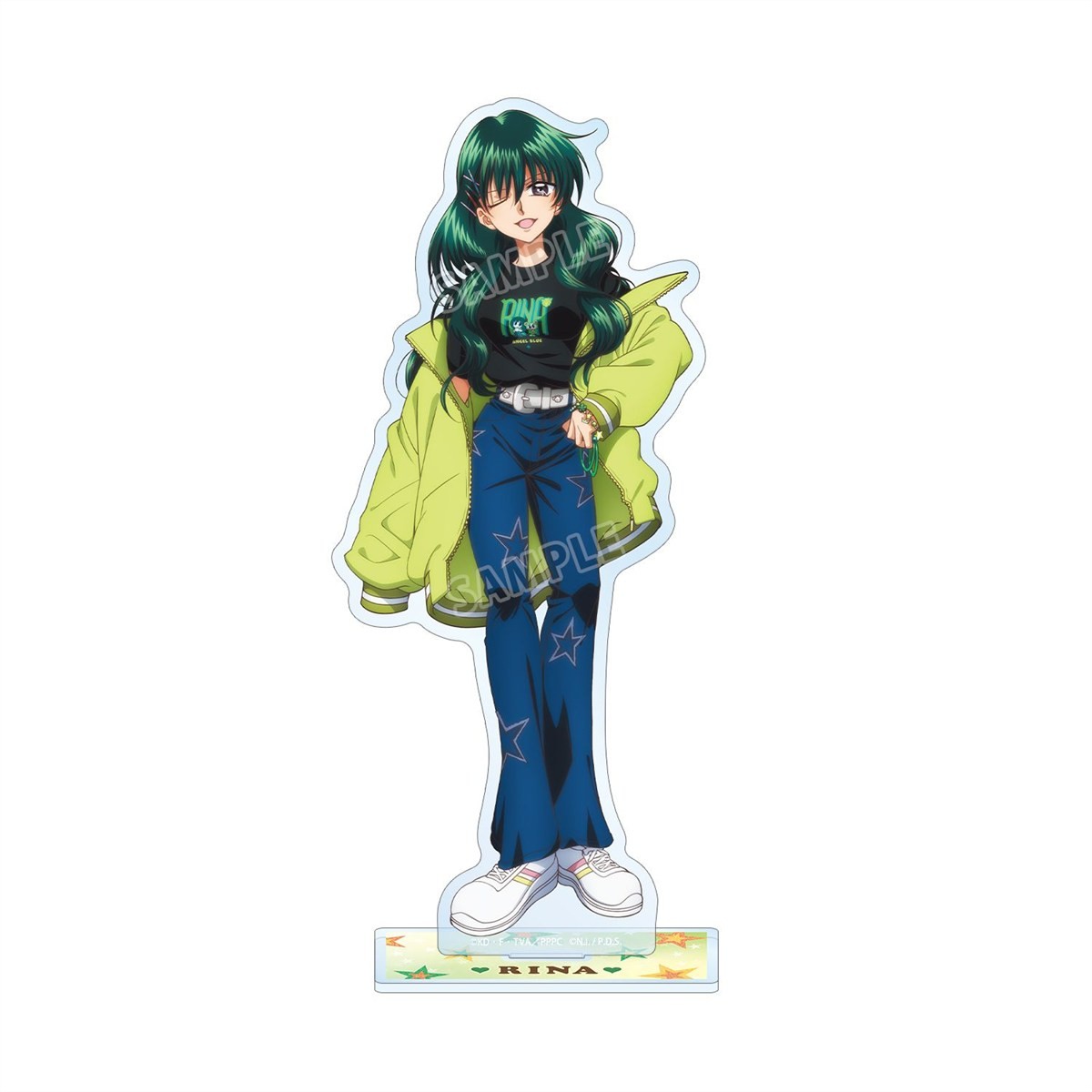 arma bianca Mermaid Melody Pichi Pichi Pitch ANGEL BLUE Collaboration Newly Drawn Rina Toin Big Acrylic Stand Ver. B image 2