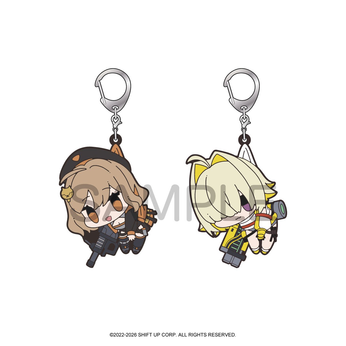 Algernon Product Goddess of Victory: Nikke Tsumamare Rubber Key Ring Vol.1 (Set of 8) (Anime Toy) image 4