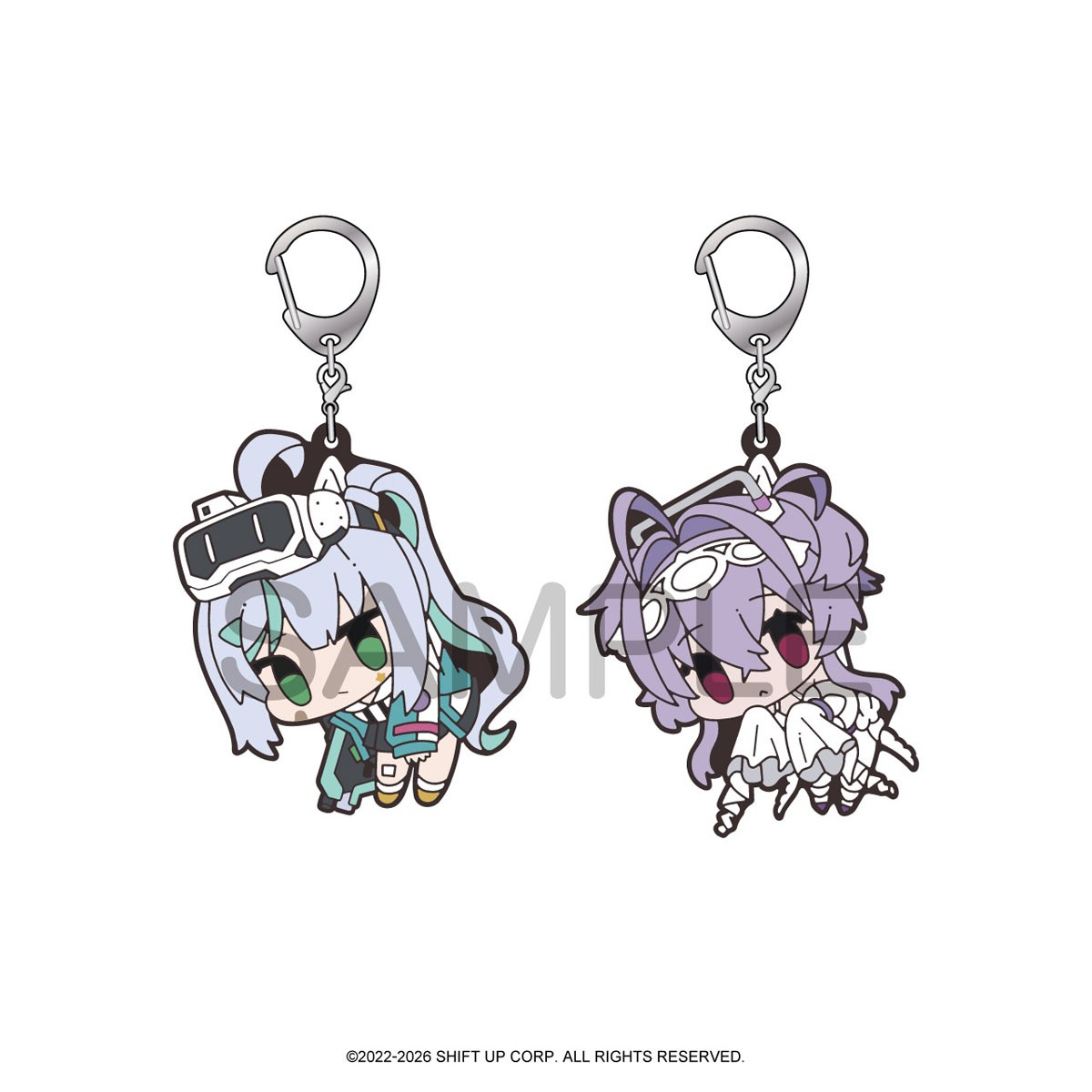 Algernon Product Goddess of Victory: Nikke Tsumamare Rubber Key Ring Vol.1 (Set of 8) (Anime Toy) image 5