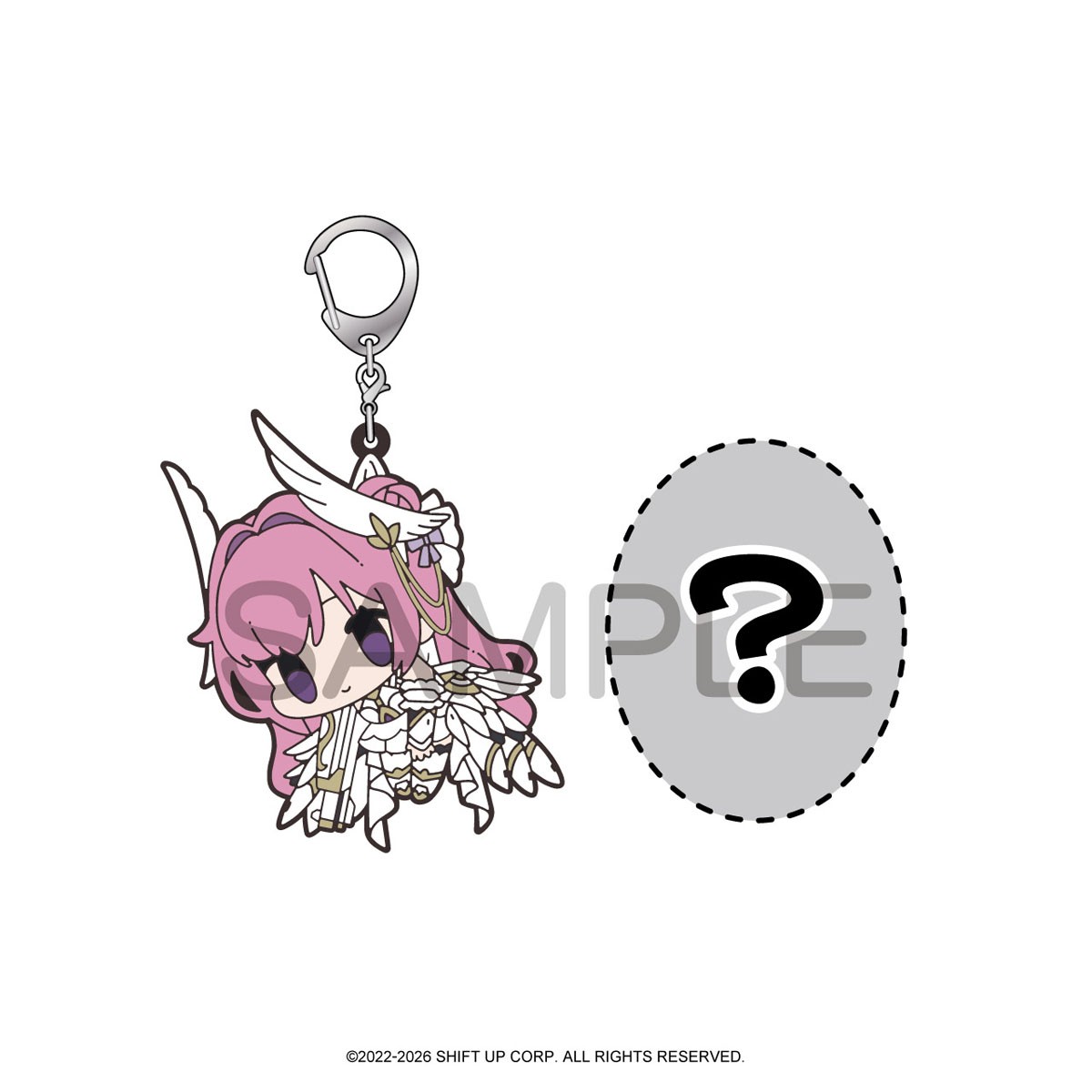 Algernon Product Goddess of Victory: Nikke Tsumamare Rubber Key Ring Vol.1 (Set of 8) (Anime Toy) image 6