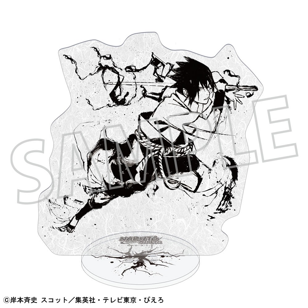 Movic Naruto: Shippuden สแตนด์อะคริลิคลายกระดาษญี่ปุ่น / Sasuke Uchiha รูปภาพ 2