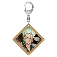 Movic Dr. Stone Wooden Tag Key Ring / Senku Ishigami (Anime Toy) 圖片 1