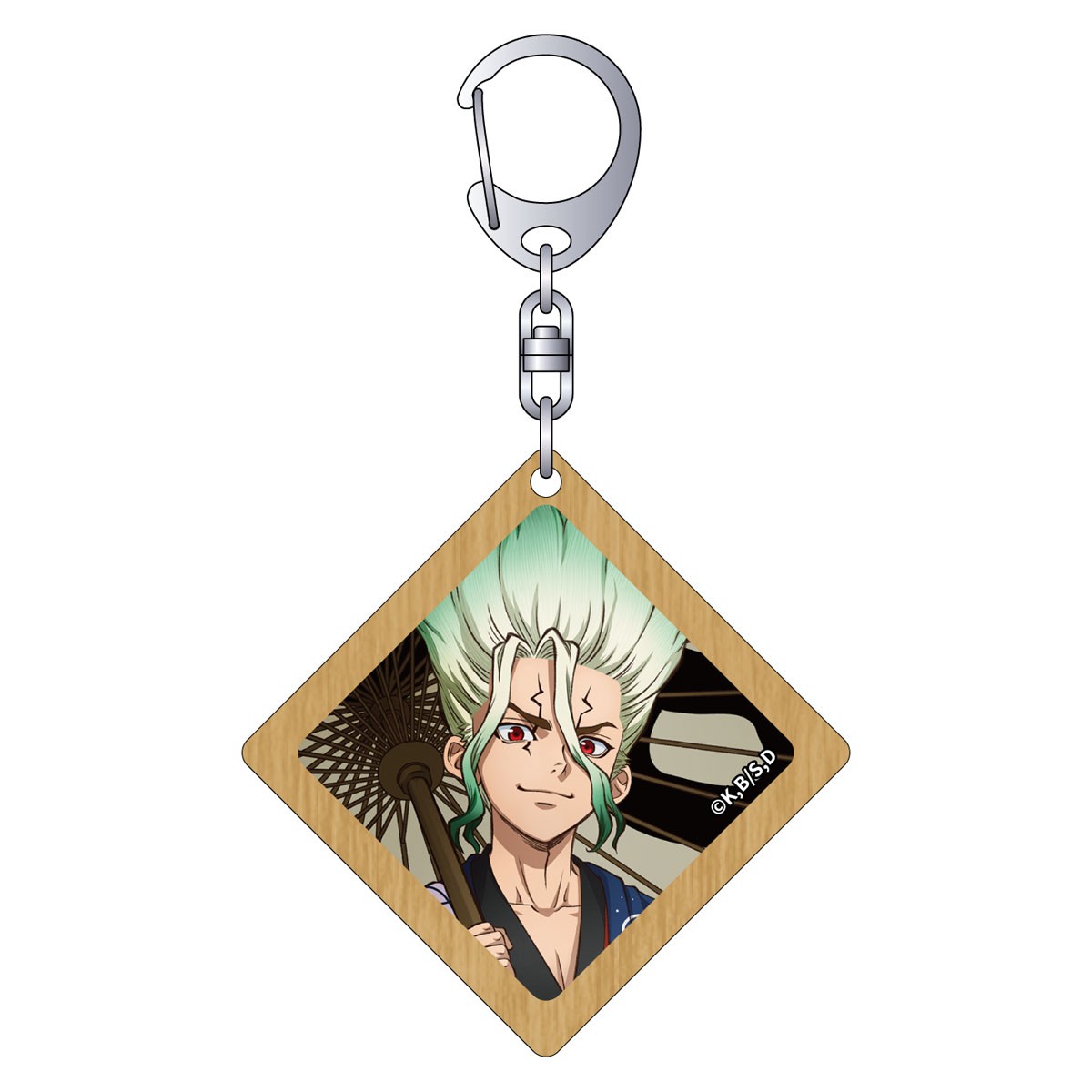 Movic Dr. Stone Wooden Tag Key Ring / Senku Ishigami (Anime Toy) 圖片 2