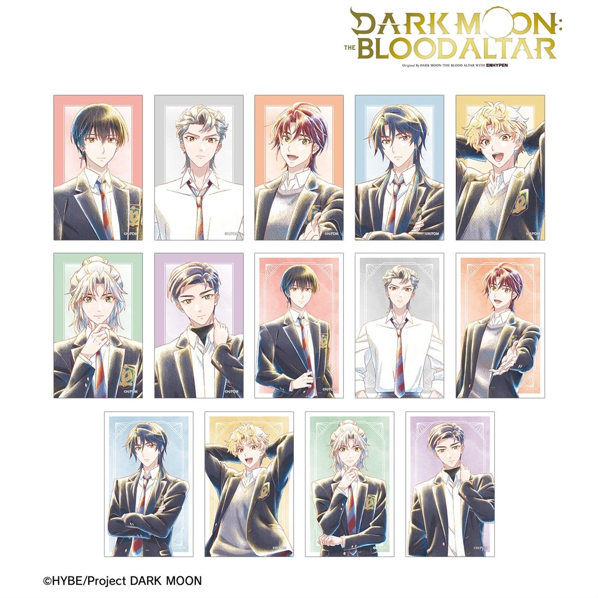 arma bianca DARK MOON: THE BLOOD ALTAR Trading Ani-Art aqua label Compact Clear Card (Set of 14) รูปภาพ 3