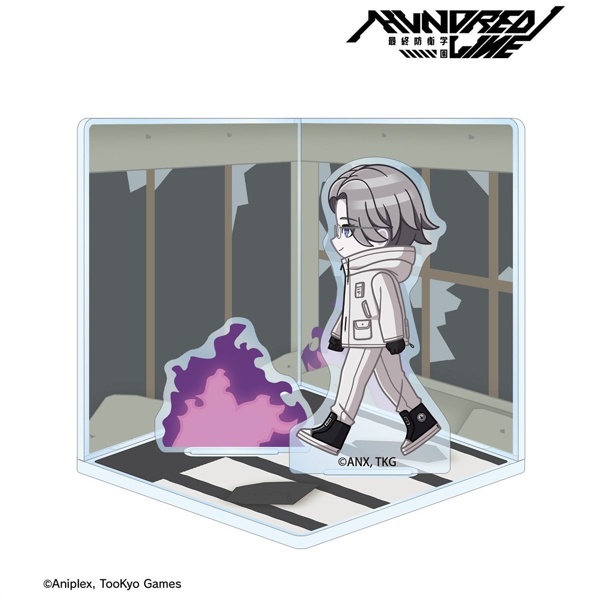 arma bianca The Hundred Line -Last Defense Academy- Eito Aotsuki Chibitoko Cube Diorama-Style Acrylic Stand (Anime Toy) Bild 3