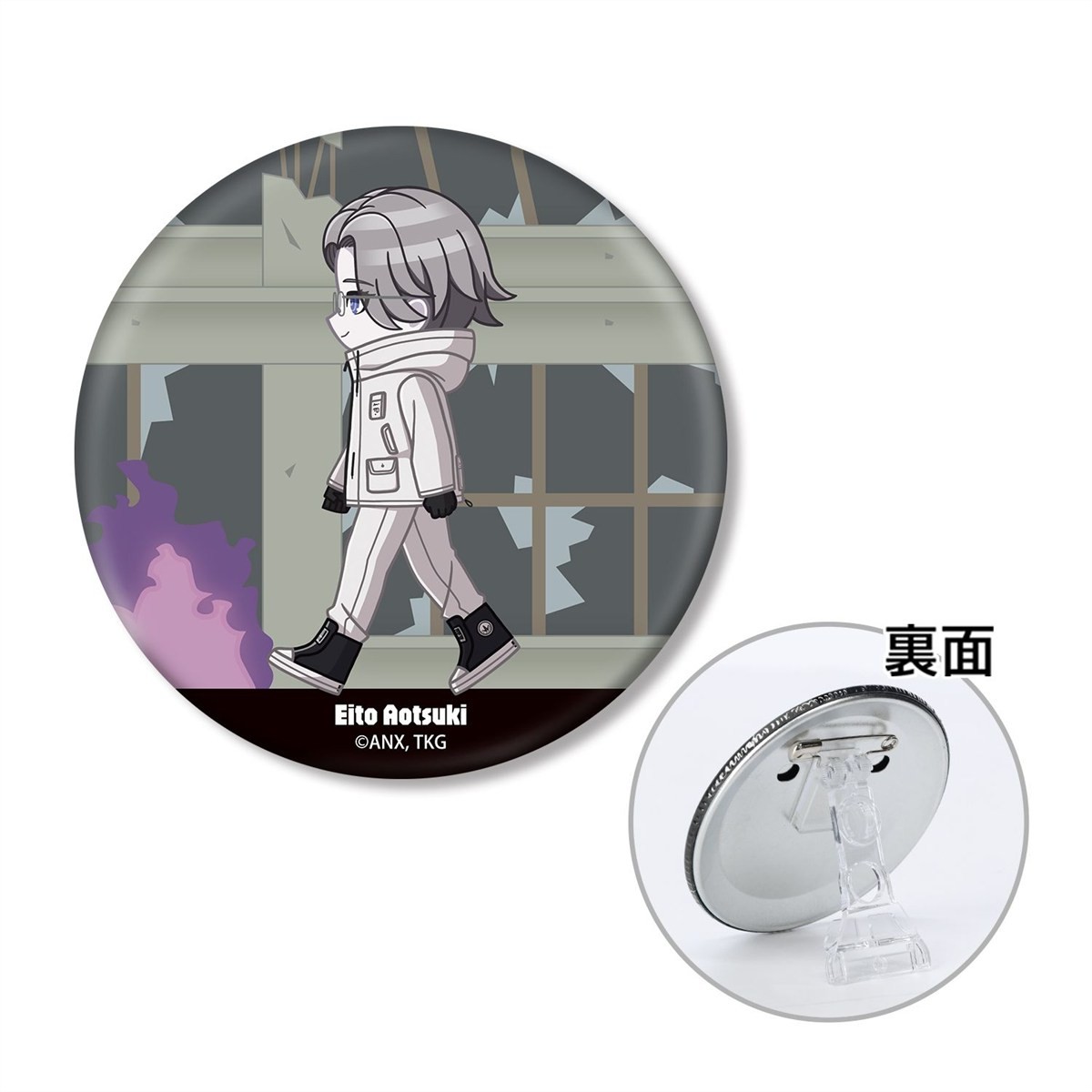 arma bianca The Hundred Line -Last Defense Academy- Eito Aotsuki Chibitoko 3-Way Can Badge รูปภาพ 2