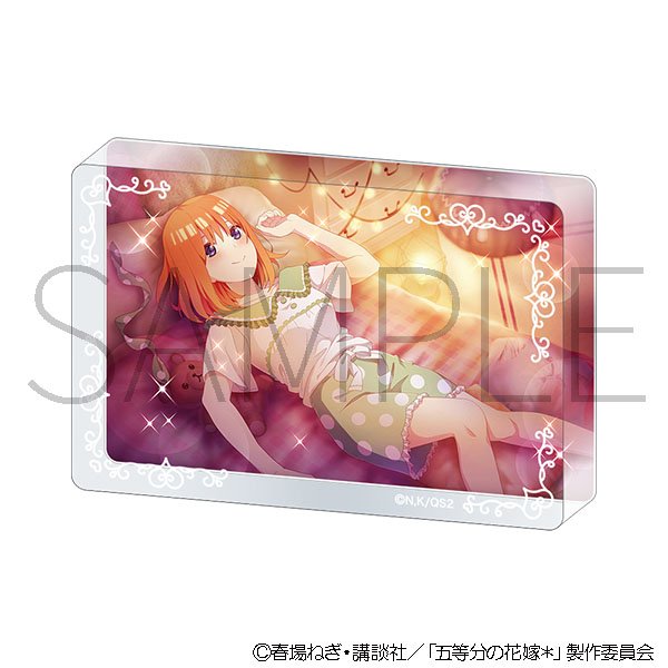 Movic The Quintessential Quintuplets* Acrylic Block (Pajama Party)/ Yotsuba Nakano (Anime Toy) image 2
