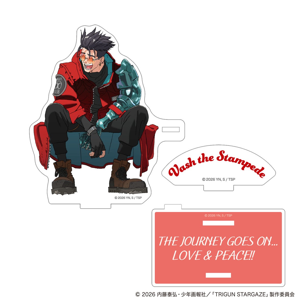 Movic TRIGUN STARGAZE 아크릴 스탠드 /바슈 완결 기념 Ver. (애니메이션 토이) 이미지 3
