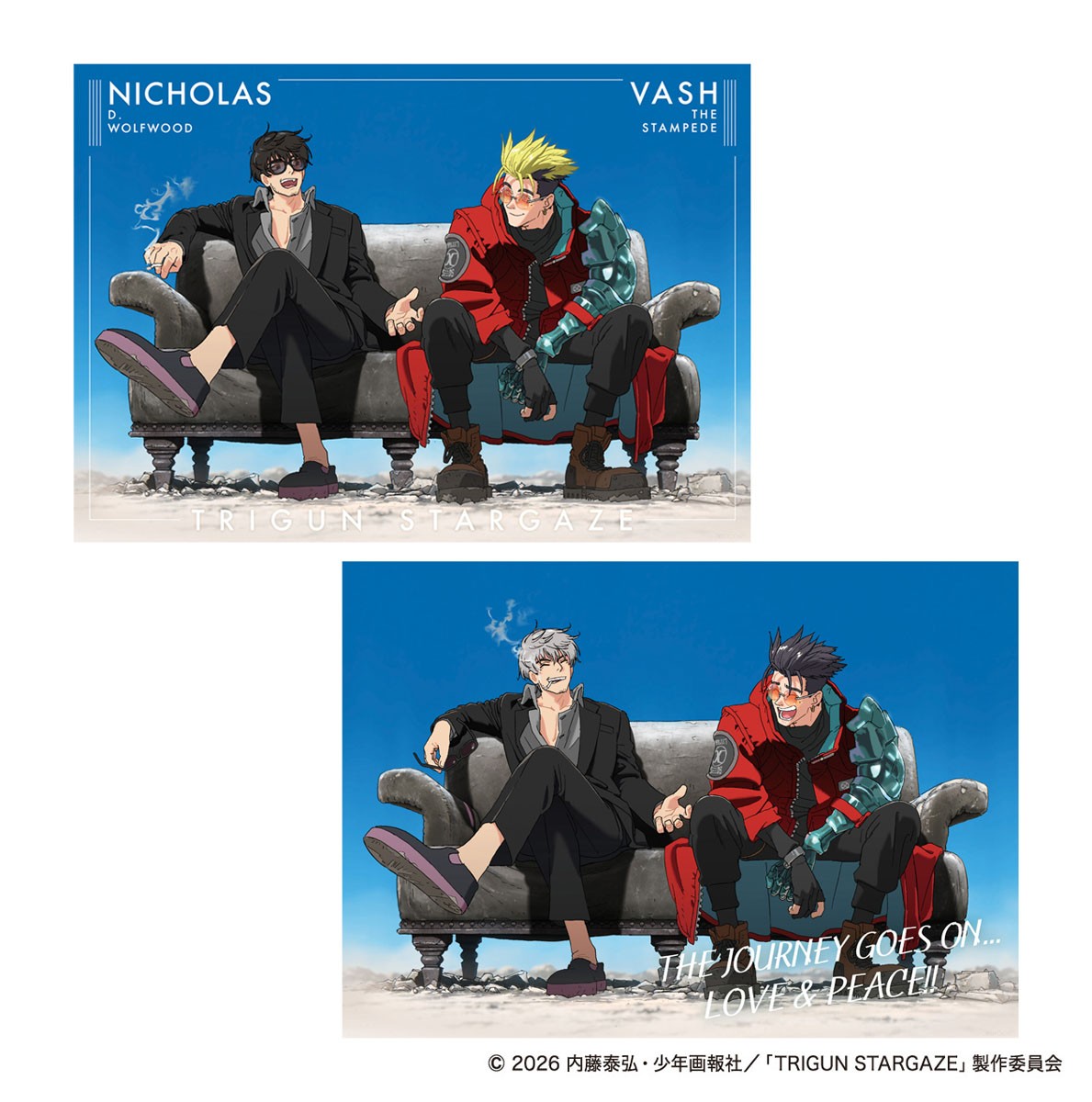 Movic TRIGUN STARGAZE Clear Poster Set / Commemoration of Completion Ver. (Anime Toy) hình ảnh 2