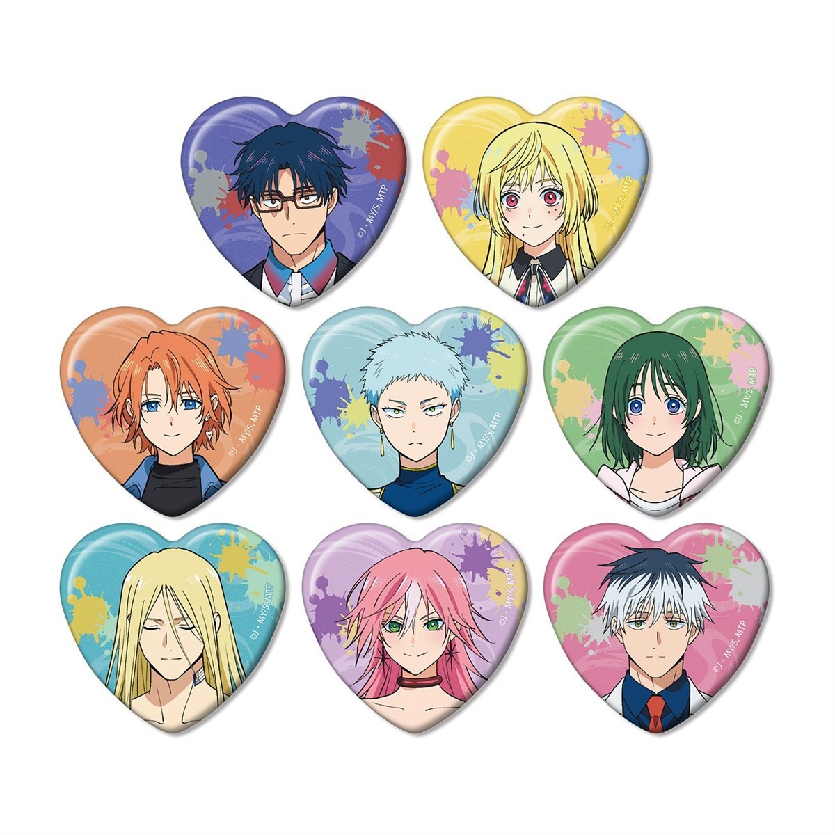 arma bianca Marriage Toxin Trading Heart-Shaped Can Badge (Set of 8) (Anime Toy) Bild 2