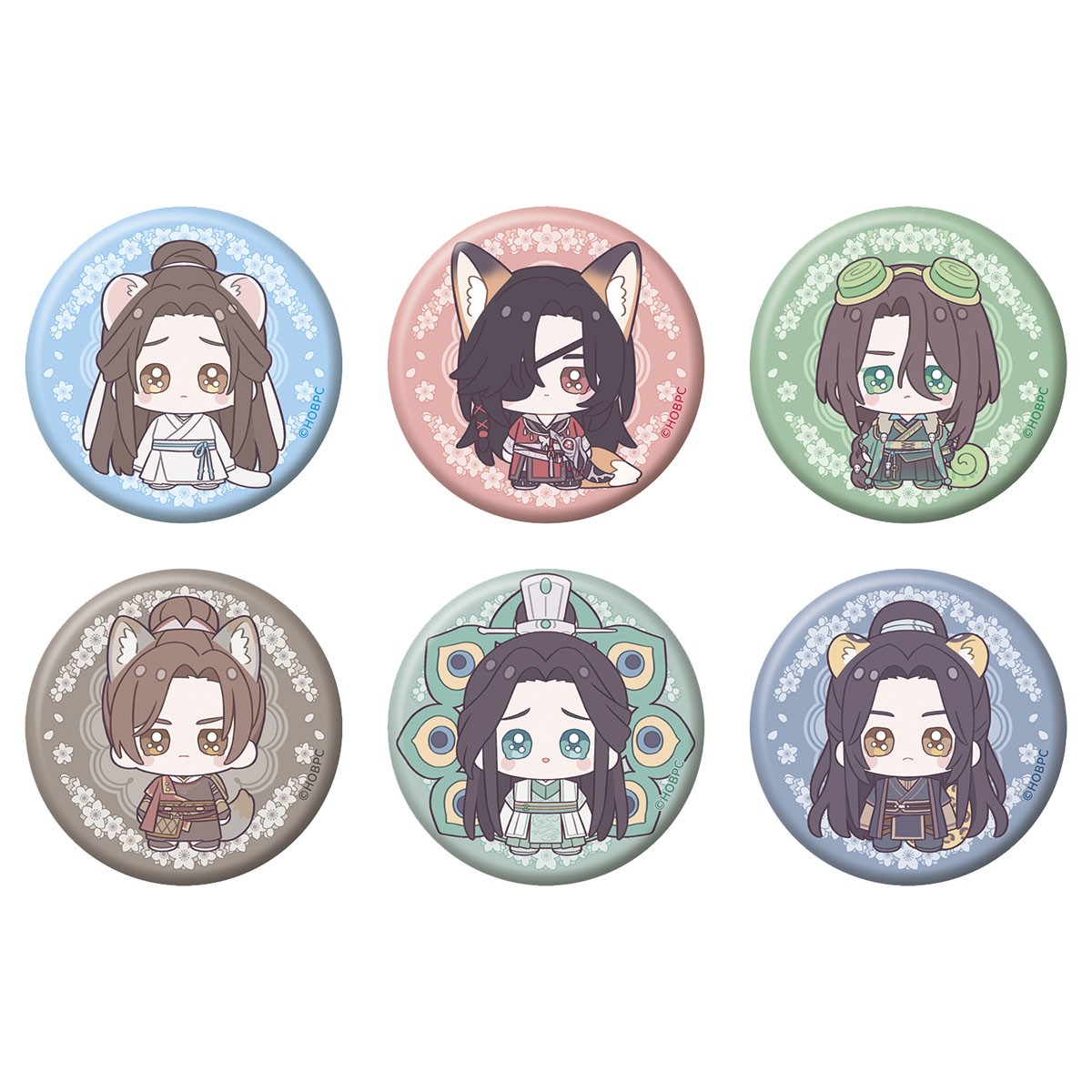 Movic Heaven Official`s Blessing Season 2 Chara Badge Collection (Set of 6) รูปภาพ 2