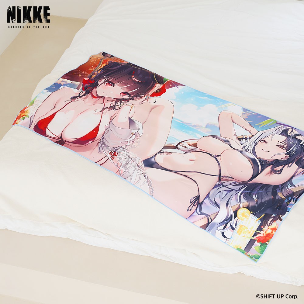 Colley Goddess of Victory: Nikke Beach Towel Sakura &amp; Rosanna รูปภาพ 2