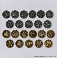 Square Enix Dragon Quest Densetsu no Maoh ga Arawareta! Collectible Coins (Set of 22) (Anime Toy)