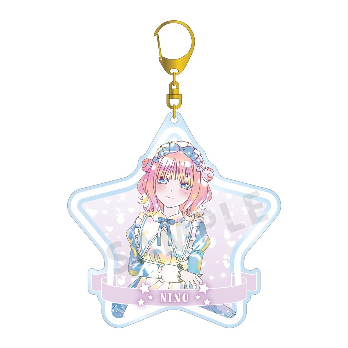 arma bianca The Quintessential Quintuplets* [Especially Illustrated] Nino Nakano Hoshizora Maid Ver. Ani-Art Kawaii label großer Acryl-Schlüsselanhänger Bild 2