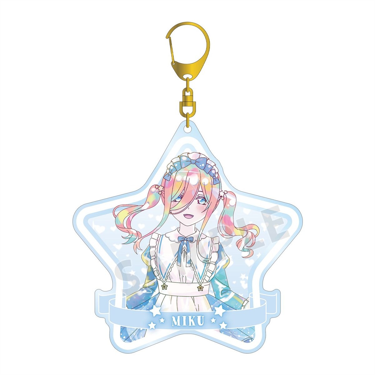 arma bianca The Quintessential Quintuplets* [Especially Illustrated] Miku Nakano Hoshizora Maid Ver. Ani-Art Kawaii label Big Acryl-Schlüsselanhänger Bild 2