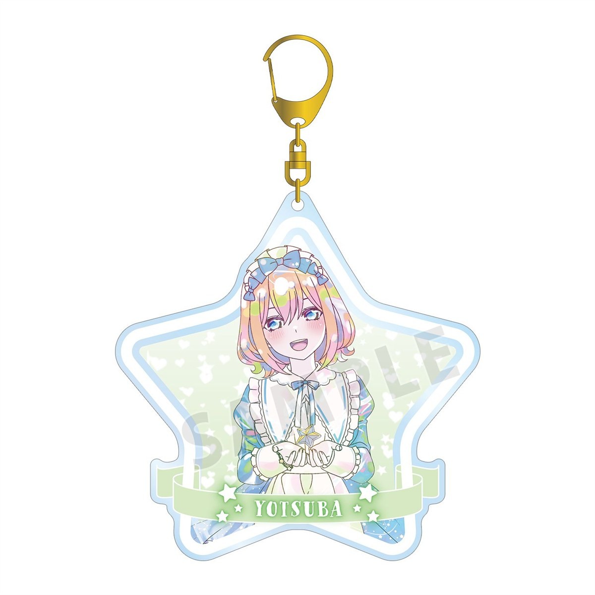 arma bianca The Quintessential Quintuplets* [ภาพประกอบพิเศษ] โยสึบะ นากาโนะ Hoshizora Maid Ver. Ani-Art Kawaii label พวงกุญแจอะคริลิคขนาดใหญ่ รูปภาพ 2