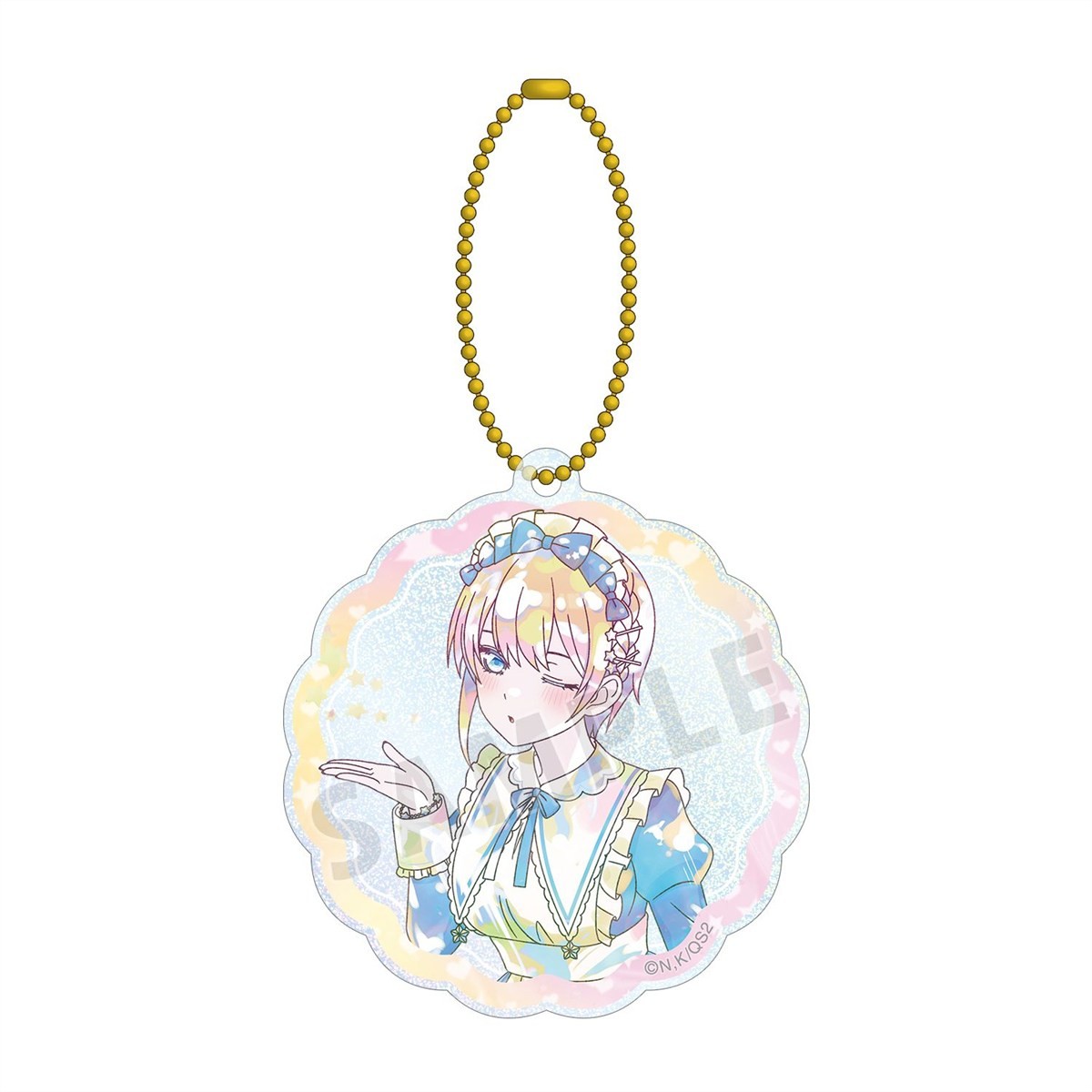 arma bianca The Quintessential Quintuplets* [ภาพประกอบพิเศษ] อิจิกะ นากาโนะ Hoshizora Maid Ver. Ani-Art Kawaii label พวงกุญแจอะคริลิคแบบ Glitter รูปภาพ 2