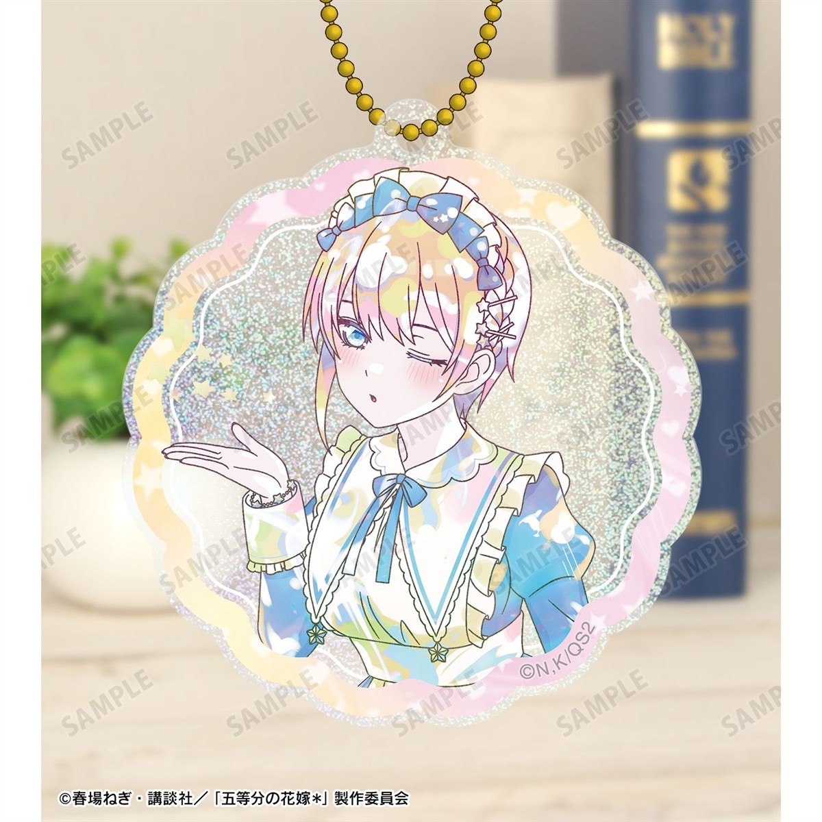 arma bianca The Quintessential Quintuplets* [ภาพประกอบพิเศษ] อิจิกะ นากาโนะ Hoshizora Maid Ver. Ani-Art Kawaii label พวงกุญแจอะคริลิคแบบ Glitter รูปภาพ 4