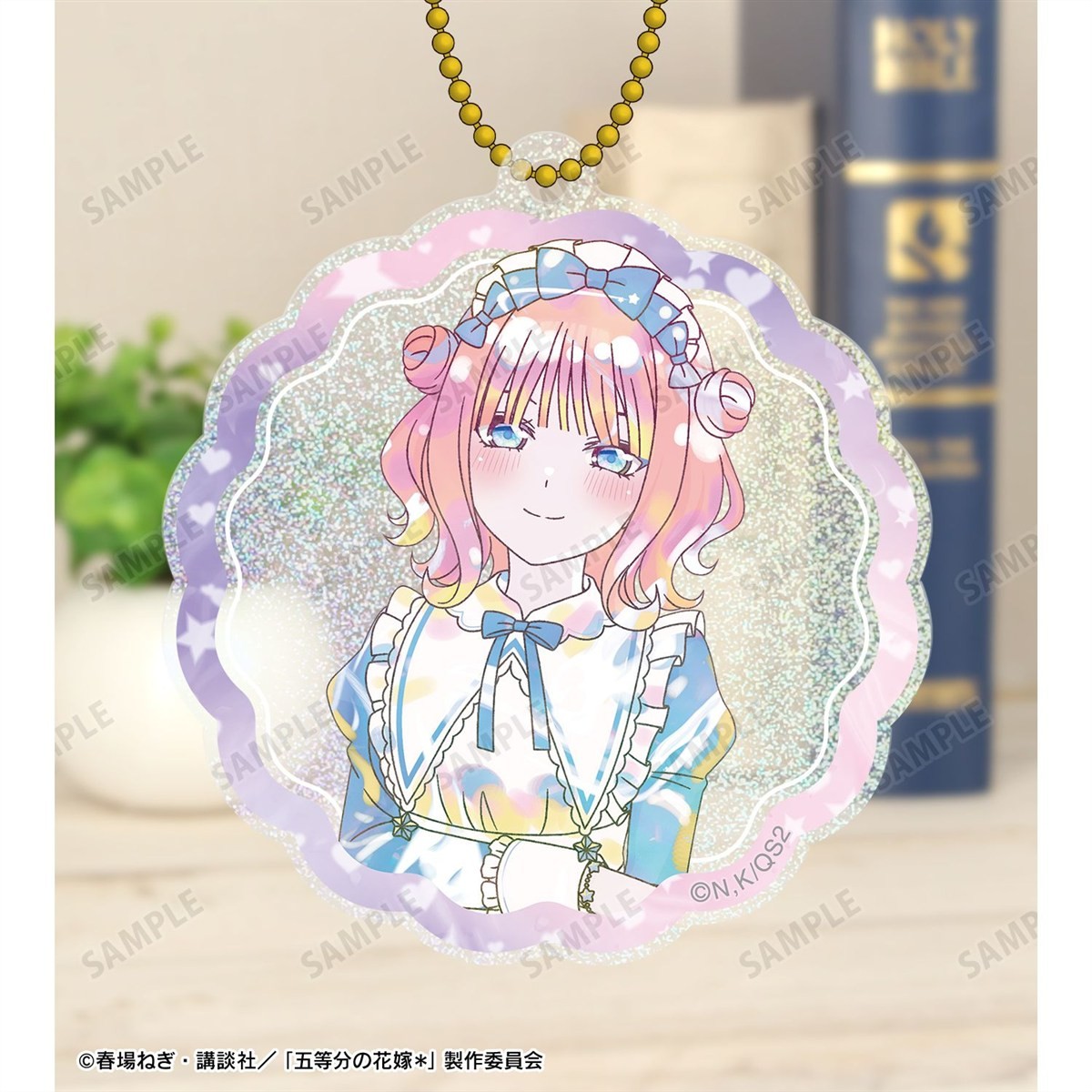 arma bianca The Quintessential Quintuplets* [ภาพประกอบพิเศษ] นีโนะ นากาโนะ Hoshizora Maid Ver. Ani-Art Kawaii label พวงกุญแจอะคริลิคแบบ Glitter รูปภาพ 4