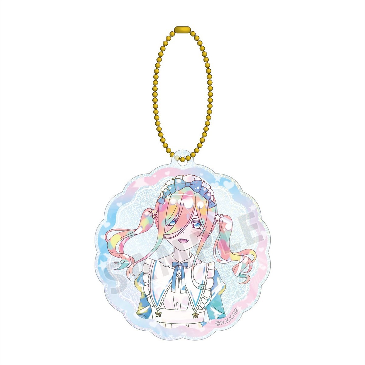 arma bianca The Quintessential Quintuplets* [Especially Illustrated] Miku Nakano Hoshizora Maid Ver. Ani-Art Kawaii label Glitter Acryl-Schlüsselanhänger Bild 2