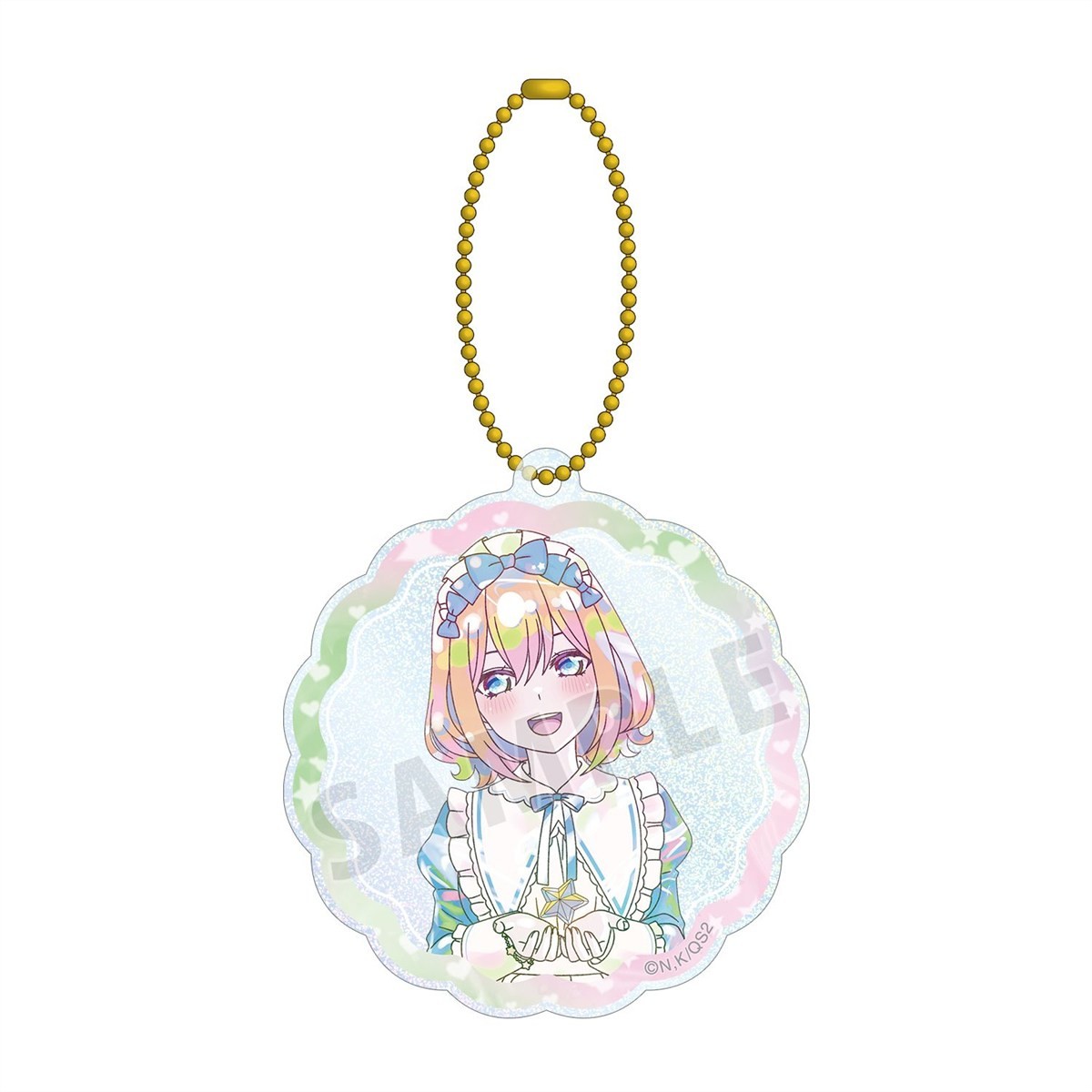 arma bianca The Quintessential Quintuplets* [Especially Illustrated] Yotsuba Nakano Hoshizora Maid Ver. Ani-Art Kawaii label Glitter Acryl-Schlüsselanhänger Bild 2