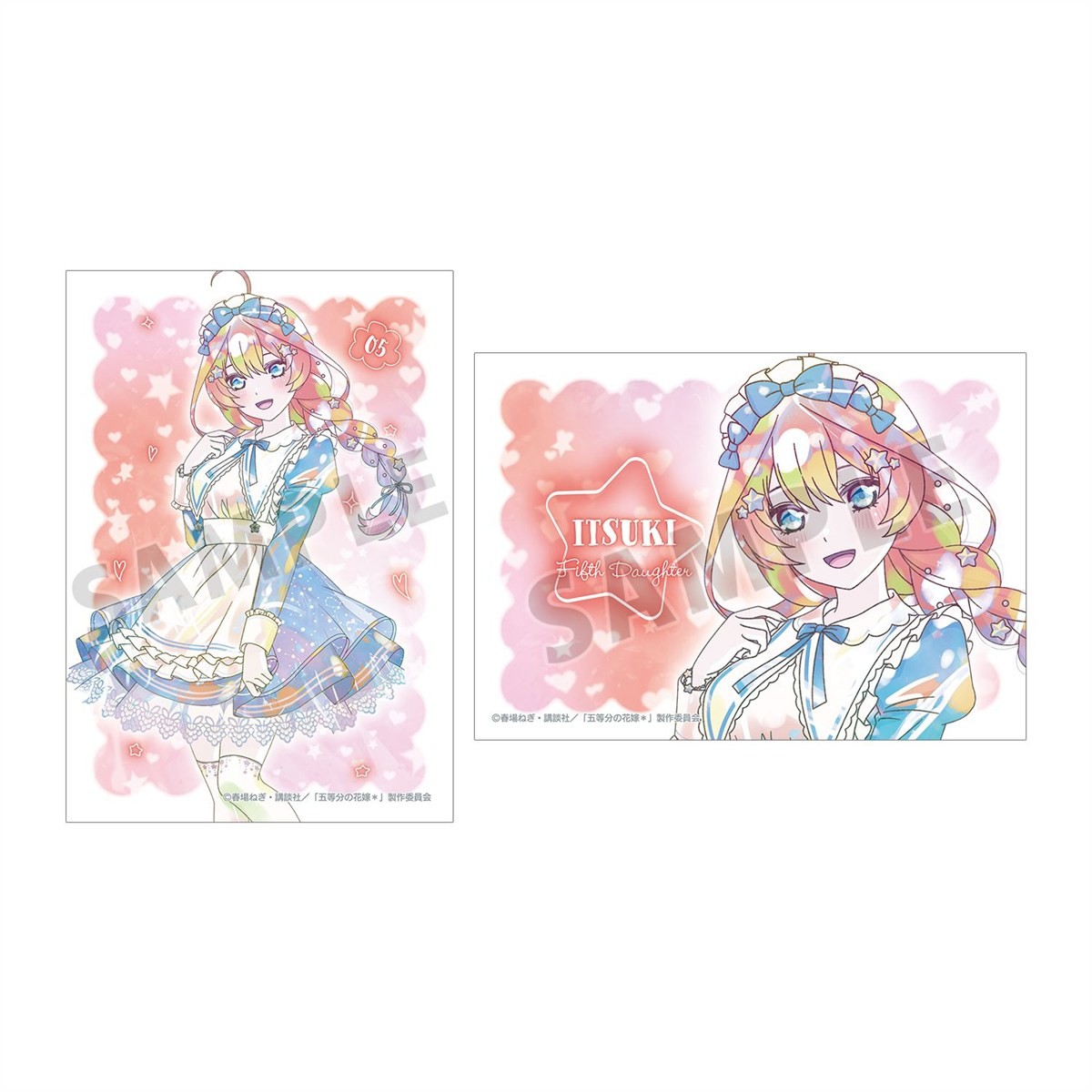 arma bianca The Quintessential Quintuplets อิตสึกิ นากาโนะ Hoshizora Maid Ver. Ani-Art Kawaii label โบรไมด์ (ชุด 2 ใบ) รูปภาพ 2