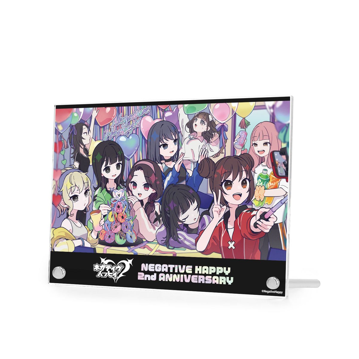 arma bianca Negative Happy 2주년 기념 A5 아크릴 패널 (애니메이션 토이) 이미지 4