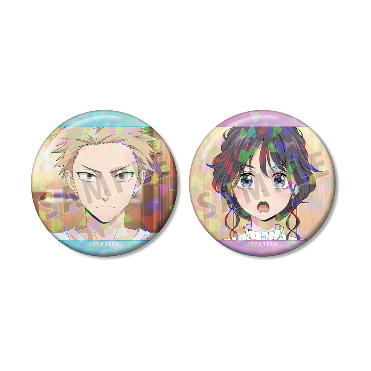 arma bianca The Fragrant Flower Blooms with Dignity Rintaro Tsumugi & Kaoruko Waguri Scene Hologramm-Ansteckbutton 2er-Set ver.A Bild 2