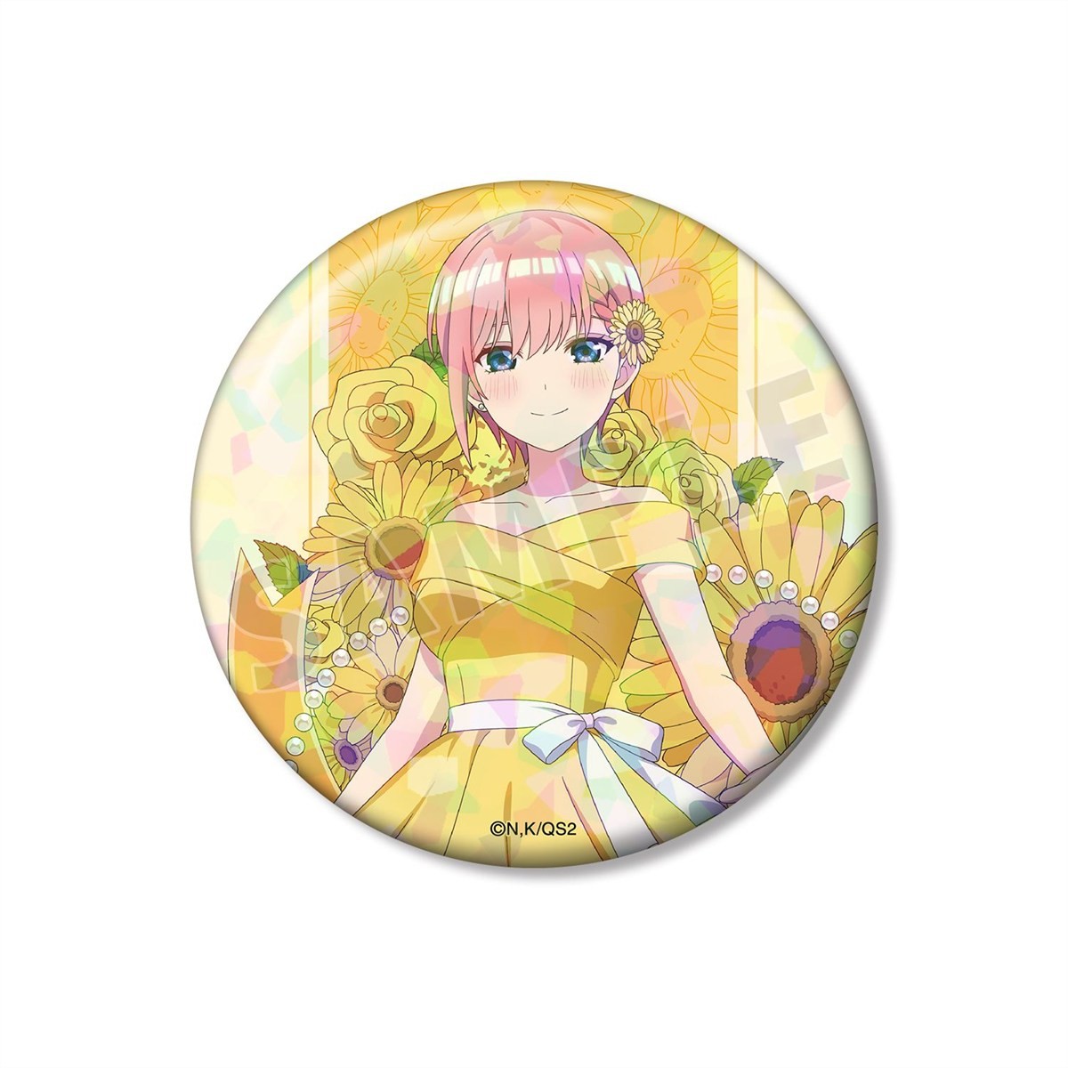 arma bianca The Quintessential Quintuplets* Ichika Nakano Neu Gezeichnete Herbarium Ver. 75mm Hologramm Can Badge Bild 2
