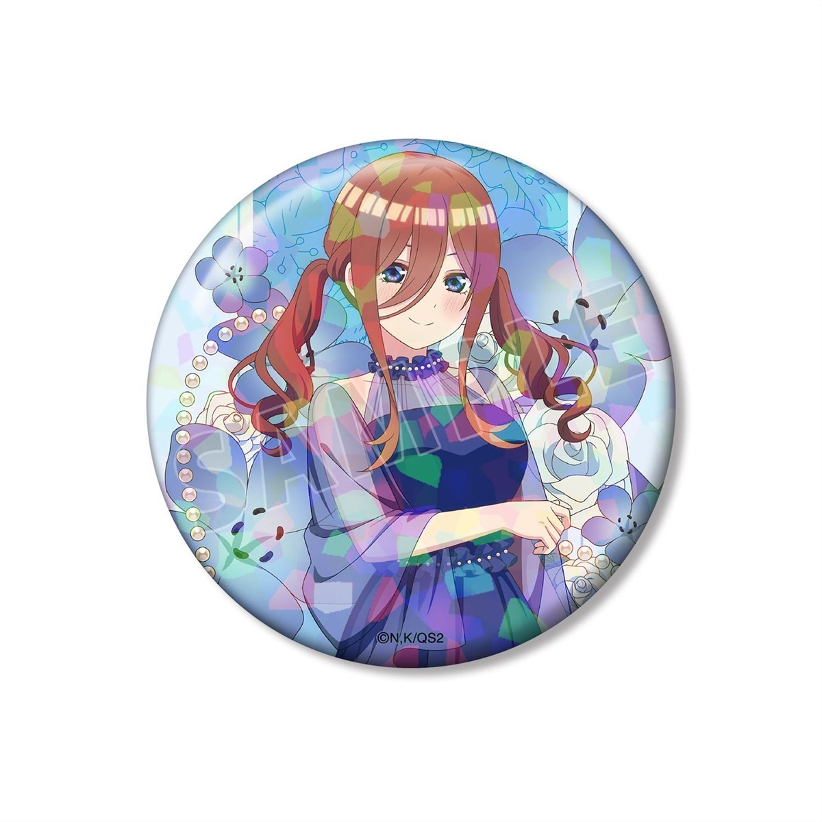 arma bianca The Quintessential Quintuplets* Miku Nakano Newly Drawn Herbarium Ver. เข็มกลัดกระป๋องโฮโลแกรม 75mm (ของเล่นอนิเมะ) รูปภาพ 2