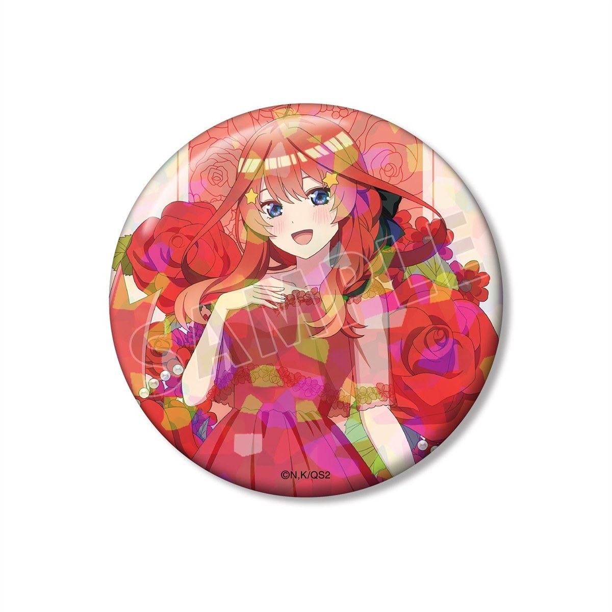 arma bianca The Quintessential Quintuplets* Itsuki Nakano Newly Drawn Herbarium Ver. เข็มกลัดกระป๋องโฮโลแกรม 75mm (ของเล่นอนิเมะ) รูปภาพ 2