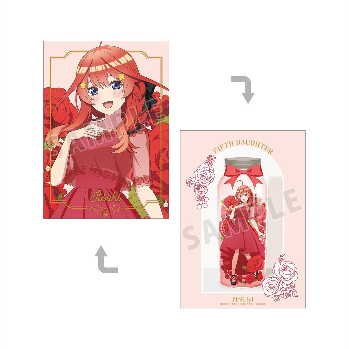 arma bianca The Quintessential Quintuplets* นากาโนะ อิสึกิ เวอร์ชั่น Herbarium ภาพวาดใหม่ การ์ดภาพประกอบ A5 (ของเล่นอนิเมะ) รูปภาพ 2