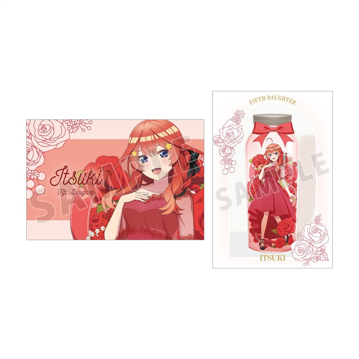 arma bianca The Quintessential Quintuplets* Itsuki Nakano Neu Illustriert Herbarium Ver. 2er Set Postkarten Bild 2