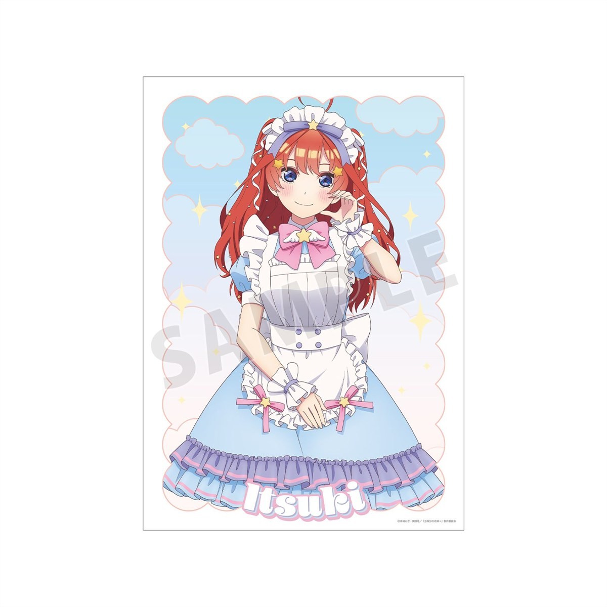 arma bianca The Quintessential Quintuplets* อิสึกิ นากาโนะ ภาพวาดใหม่ Fairy-Tale Maid Ver. โปสเตอร์ A3 แบบด้าน รูปภาพ 2