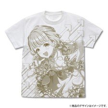 Cospa Gakuen IDOLM@STER `Self-Esteem Super Boost, Kotone Fujita` All-Over Print T-Shirt/WHITE-XL (Anime Toy)