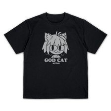 Cospa TSUKIHIME -A piece of blue glass moon- GOD CAT Neco-Arc Plating T-Shirt/BLACK-M (Anime Toy)