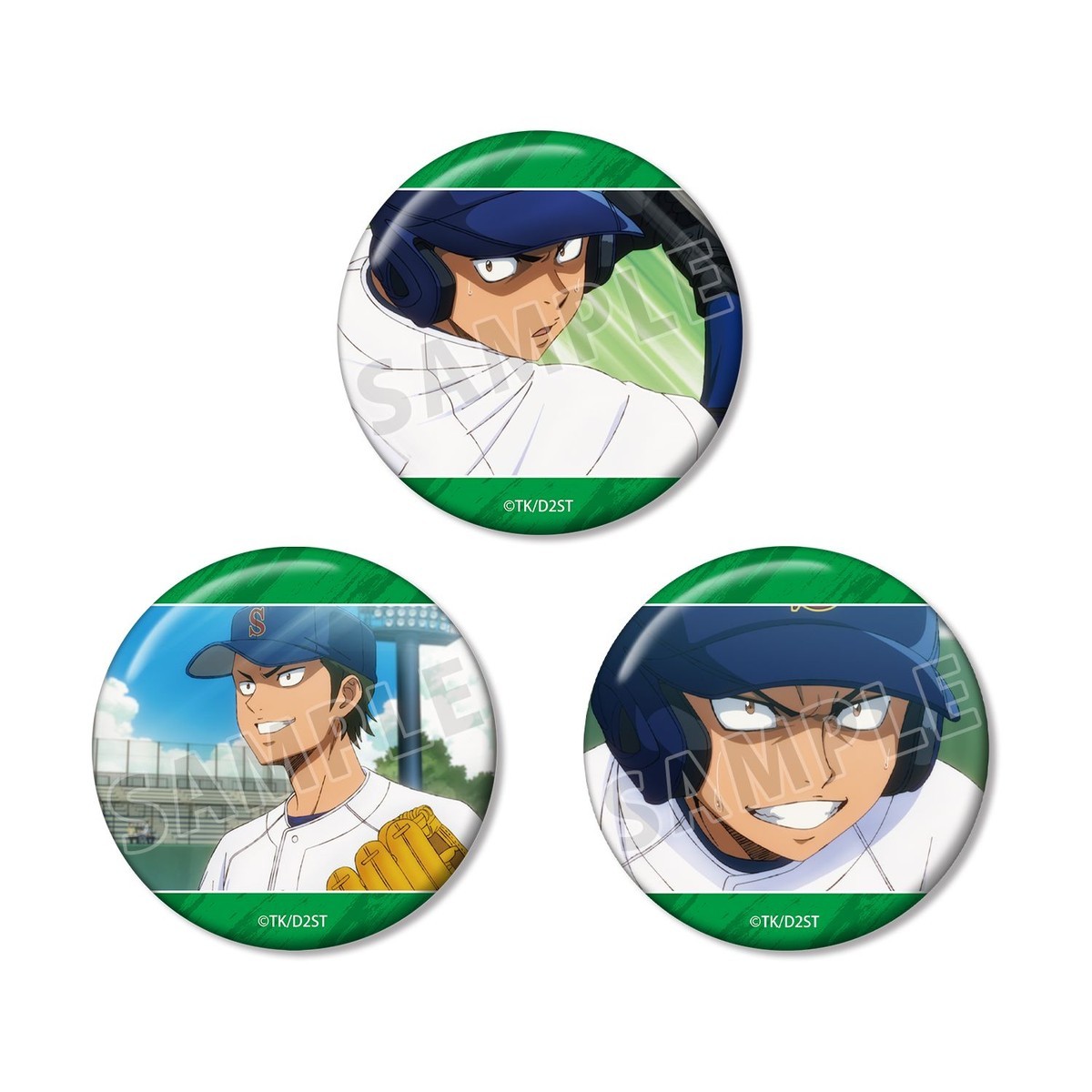 arma bianca Ace of Diamond actII S econd Season- Yoichi Kuramochi Scene Picture Can Badge (Set of 3) รูปภาพ 2