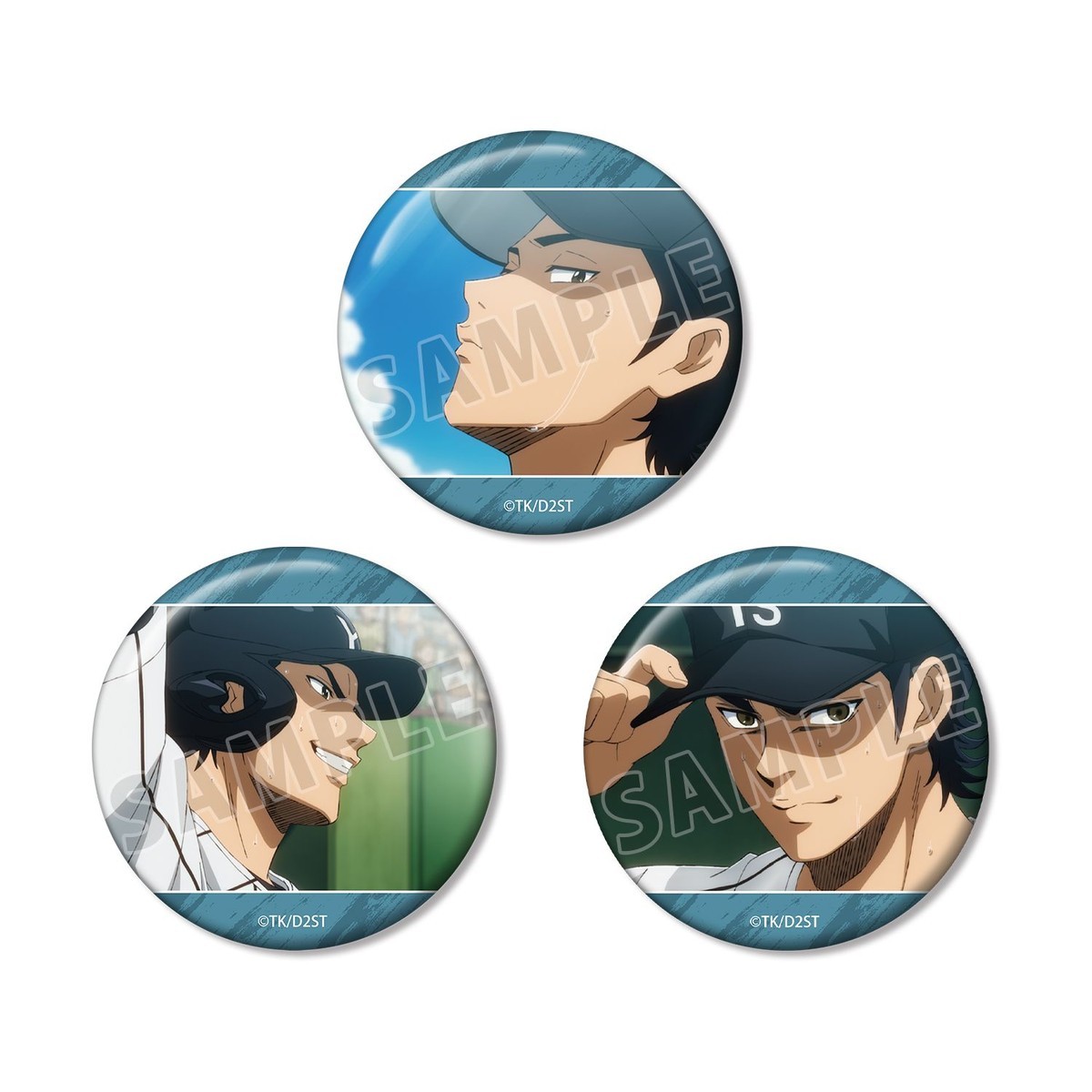 arma bianca Ace of Diamond actII S econd Season- Shunpei Sanada Scene Picture Can Badge (Set of 3) Bild 2
