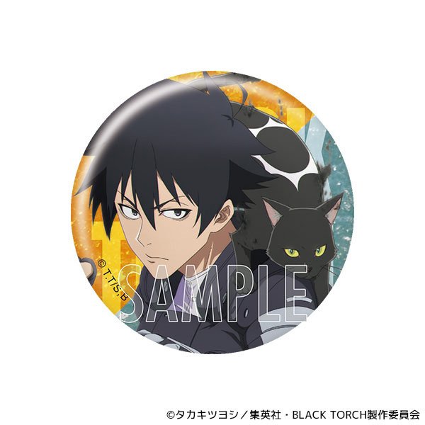 Movic Black Torch Can Badge Set /Jiro Azuma &amp; Rago &amp; Ichika Kishimojin &amp; Reiji Kirihara รูปภาพ 3