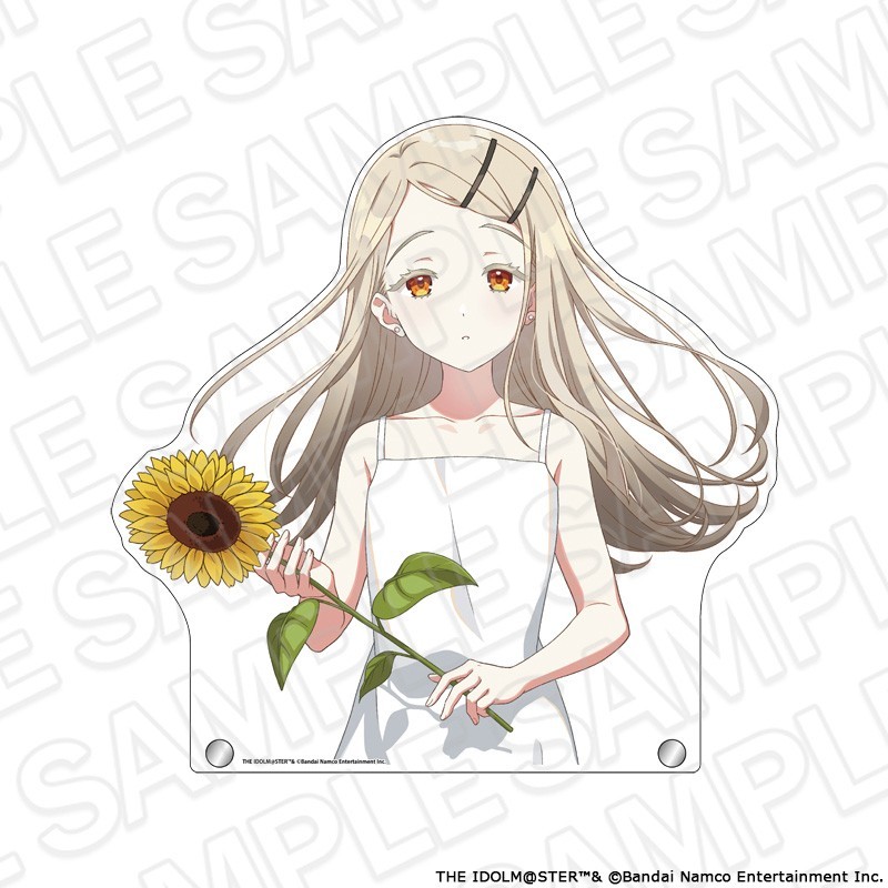 Contents Seed Gakuen Idolmaster Hiro Shinosawa Sunflower Ver. Extra Large Die-Cut Acrylic Board รูปภาพ 2