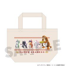 M`s Factory Red Cat Ramen Lunch Tote Bag (Anime Toy)
