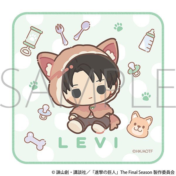Movic Attack on Titan Hand Towel /(Baby) Levi 图片 2