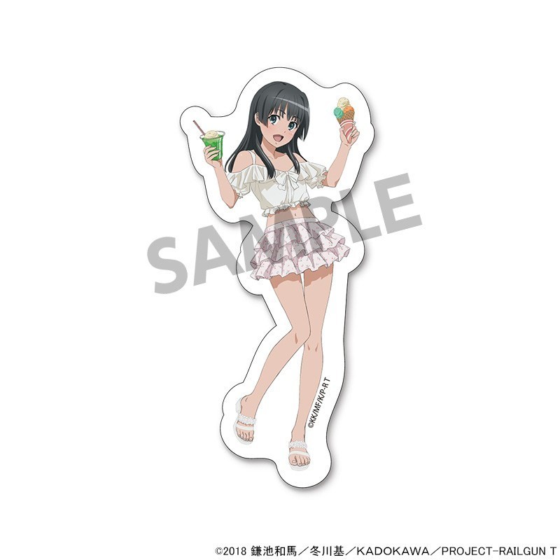 Hobby Stock A Certain Scientific Railgun T Newly Drawn Die-cut Sticker Ruiko Saten Vacation ver. (Anime Toy) image 2