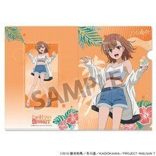 Hobby Stock A Certain Scientific Railgun T Newly Drawn Clear File Mikoto Misaka Vacation ver. (Anime Toy)