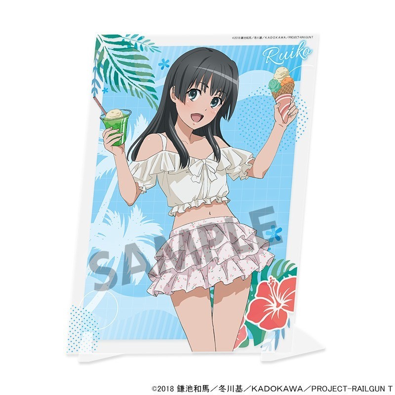 Hobby Stock A Certain Scientific Railgun T Newly Drawn Visual Acrylic Plate Ruiko Saten Vacation ver. (Anime Toy) 圖片 2