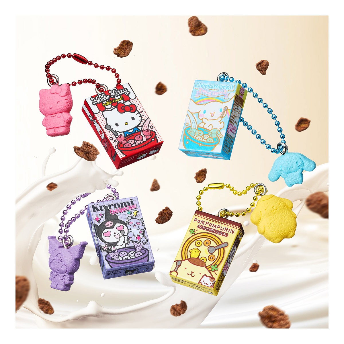 Bandai Sanrio Characters Cereal Charm &amp; Chocolate Flakes (Set of 10) (Shokugan) 图片 7