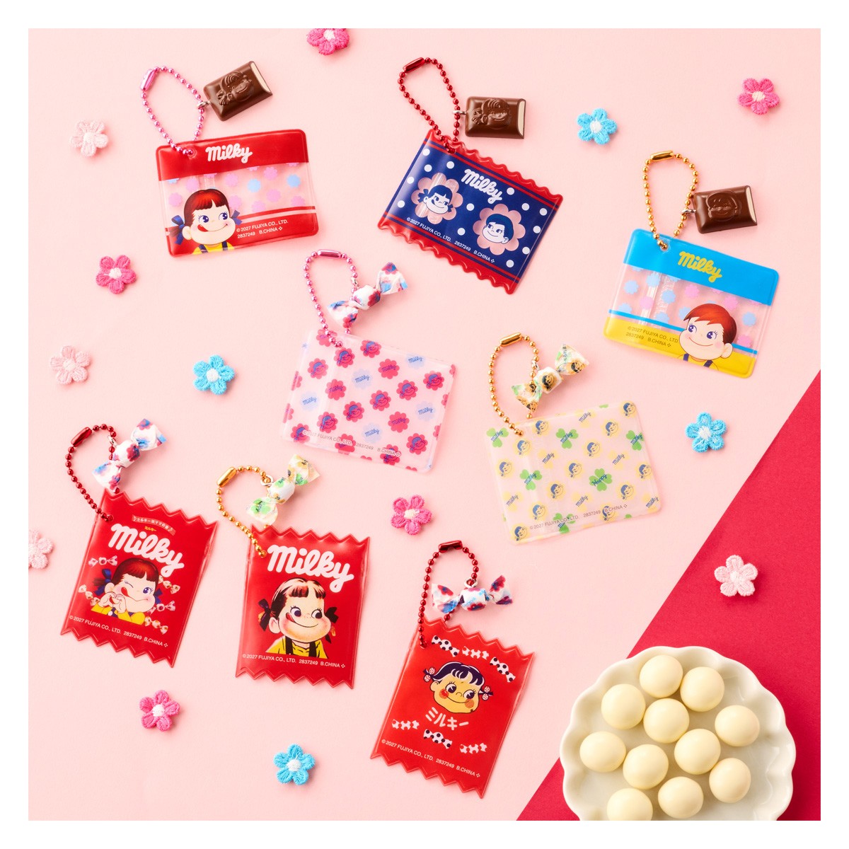 Bandai Milky Round Biscuit Miniature Mascot &amp; Mini Pouch Included (Set of 10) (Shokugan) รูปภาพ 6