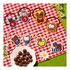 Bandai The Bears` School x Hello Kitty Plush Hair Tie &amp; Chocolate Bolo (Set of 10) (Shokugan)