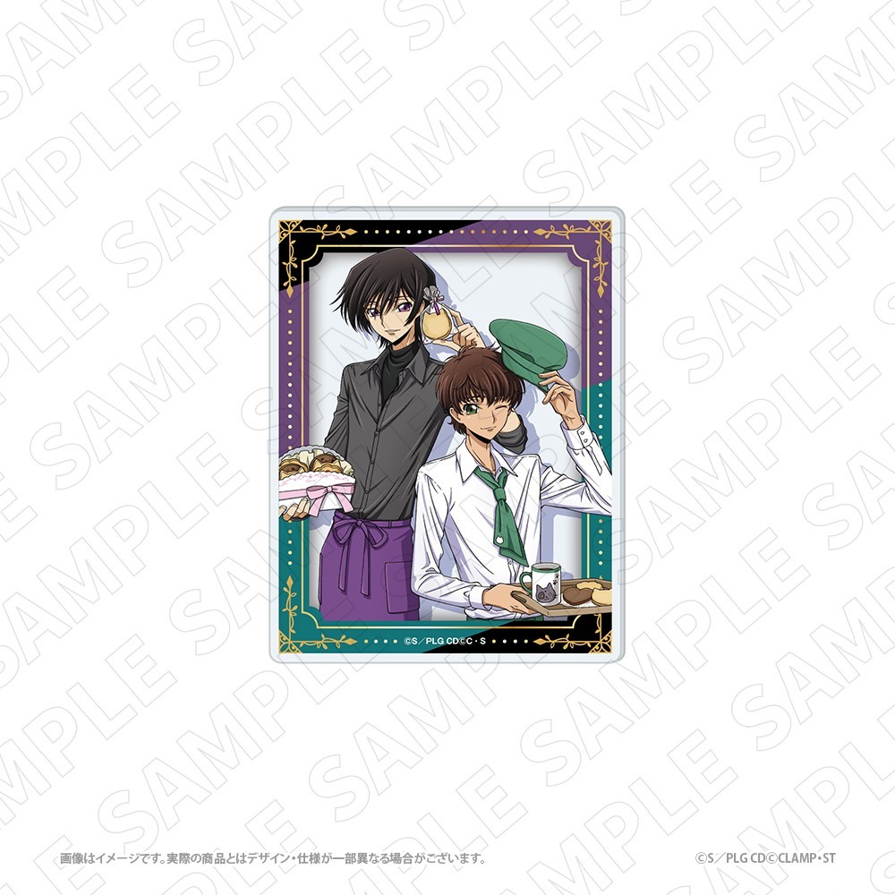 Tokyo Gets 3 o`clock Code Geass: Lelouch of the Rebellion Newly Drawn Acrylic Card A(Lelouch &amp; Suzaku) (Anime Toy) Bild 2