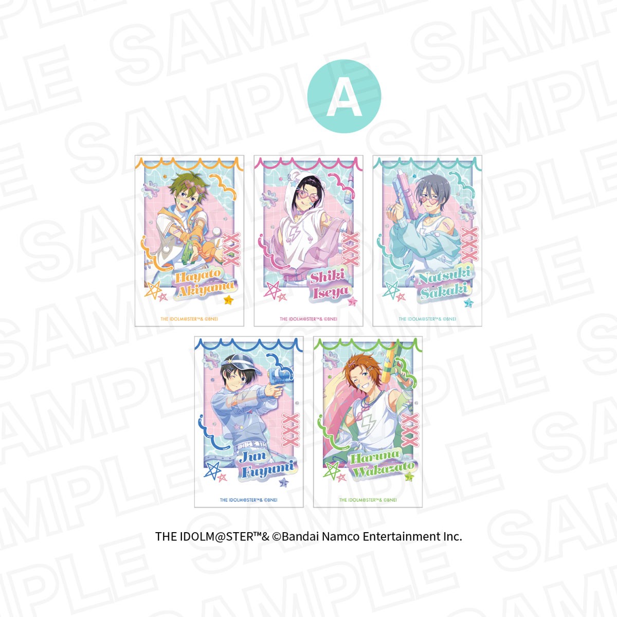 Leface The Idolm@ster Side M Summer Splash! Trading Instant Photo Style Glitter Card A (Set of 5) (Anime Toy) hình ảnh 2